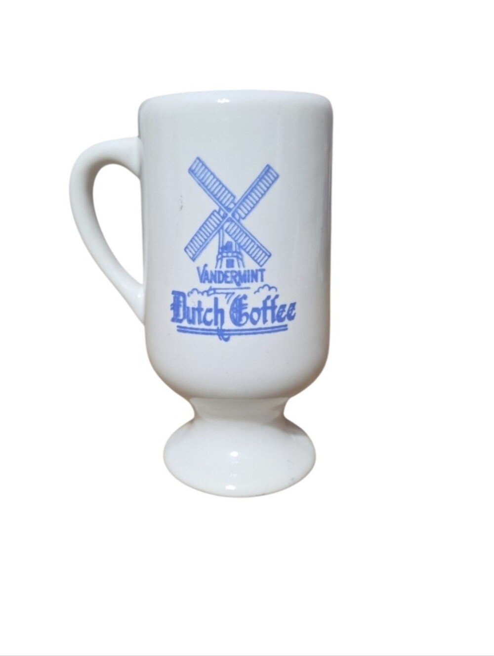 Vintage Vandermint Dutch Coffee footed pedestal mug from the 1960s Collector